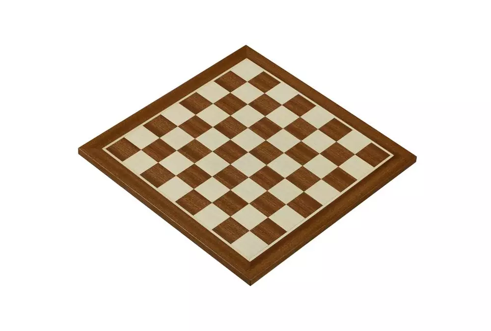 Deska szachowa 38 mm (bez opisu) mahoń/klon (intarsja)